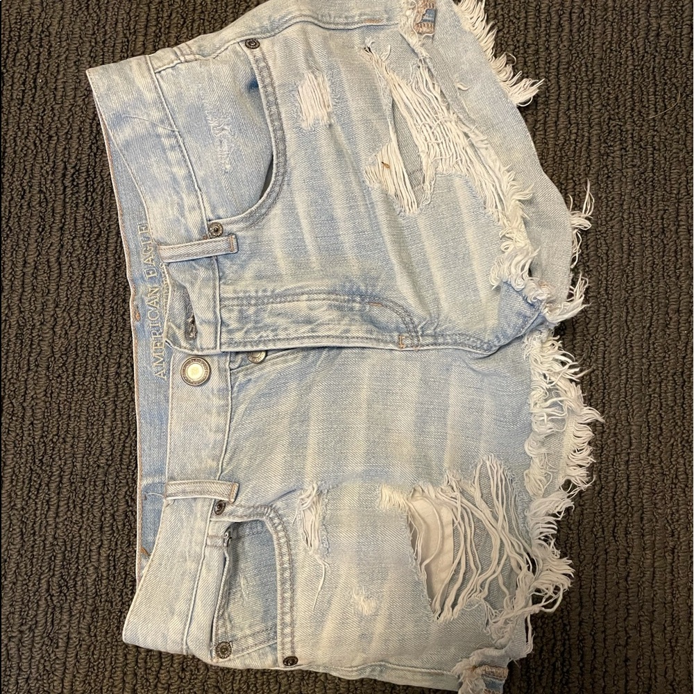 American Eagle, high waisted festival shorts.